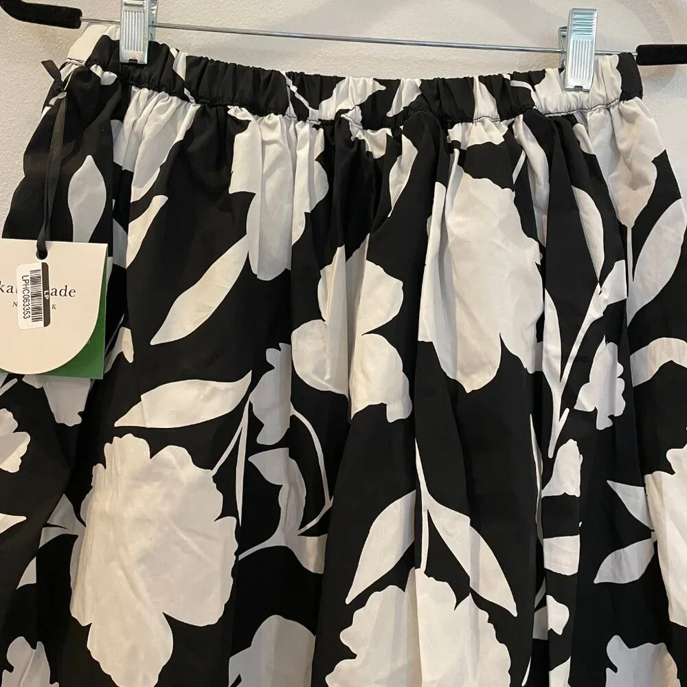 Classic Rose Midi Skirt - Kate Spade New York -Target Black/Cream - Picture 8 of 11
